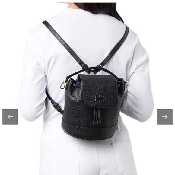 Tory Burch Thea Mini Black Leather Backpack main image 7